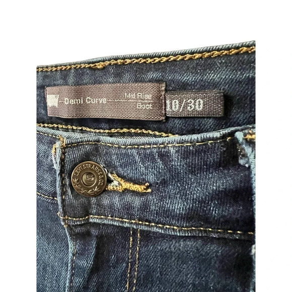 Levi’s women’s mid-rise boot cut jeans size 10 30 inseam - Picture 3 of 4